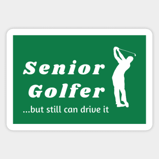 Senior golfer Magnet